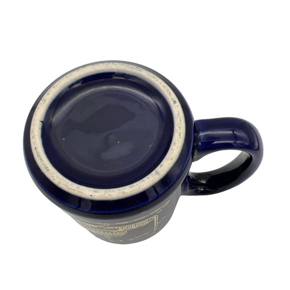 Washington DC Souvenir Coffee Mug The Capitol & White House Blue w/ Gold Trim - Picture 6 of 6